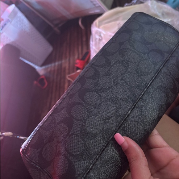 Coach Dark Brown Signature Shoulder Bag - Picture 8 of 8